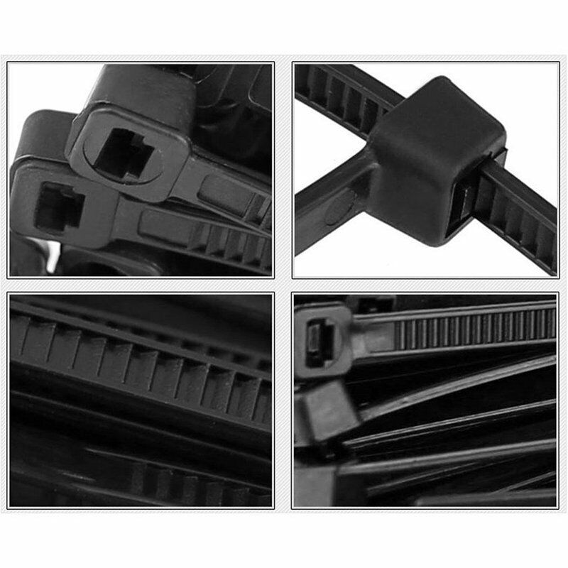 Cable Ties Zip Ties Nylon UV Stabilised 500pc Bulk Black Cable Tie 150mm x 2.5mm 5