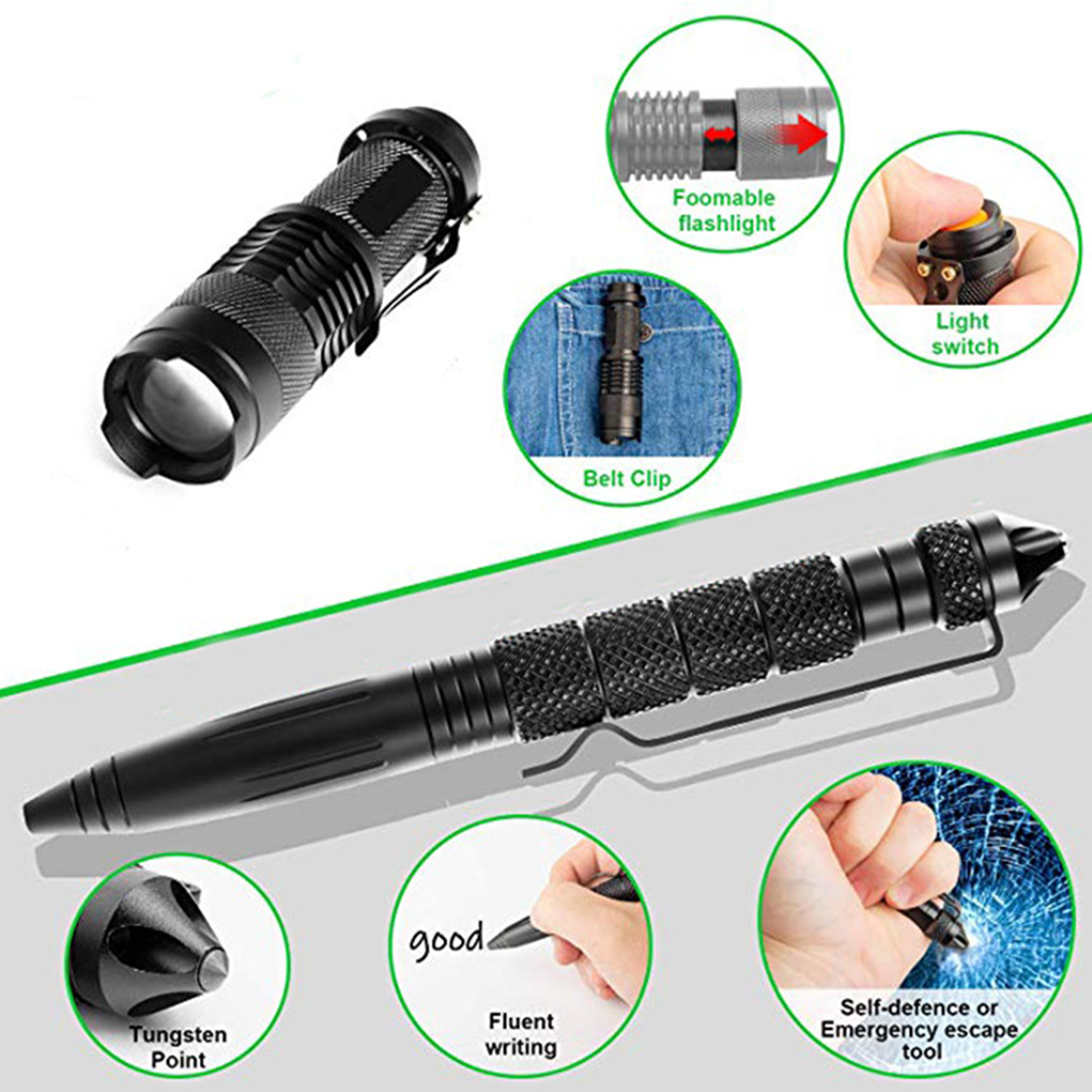 Camping Tool Emergency Survival Equipment Set Outdoor Sport Tactical Hiking Kit 4