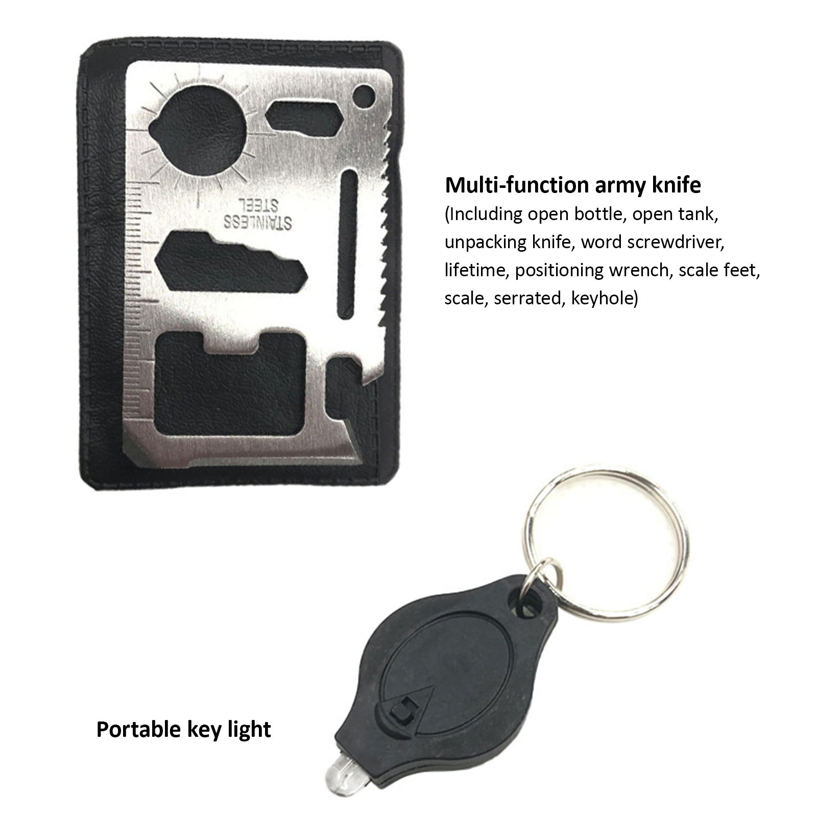 Camping Tool Emergency Survival Equipment Set Outdoor Sport Tactical Hiking Kit 9