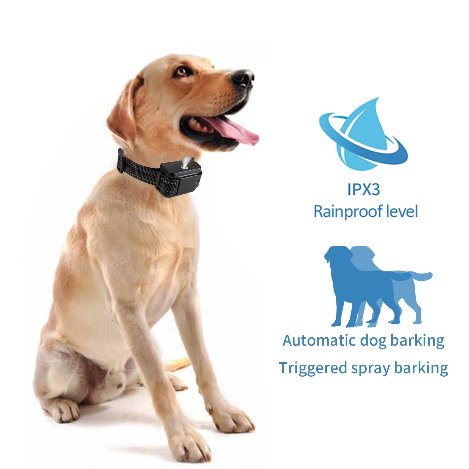 Dog Citronella Anti Bark Spray Collar Training Stop Barking Humane Rechargeable 5