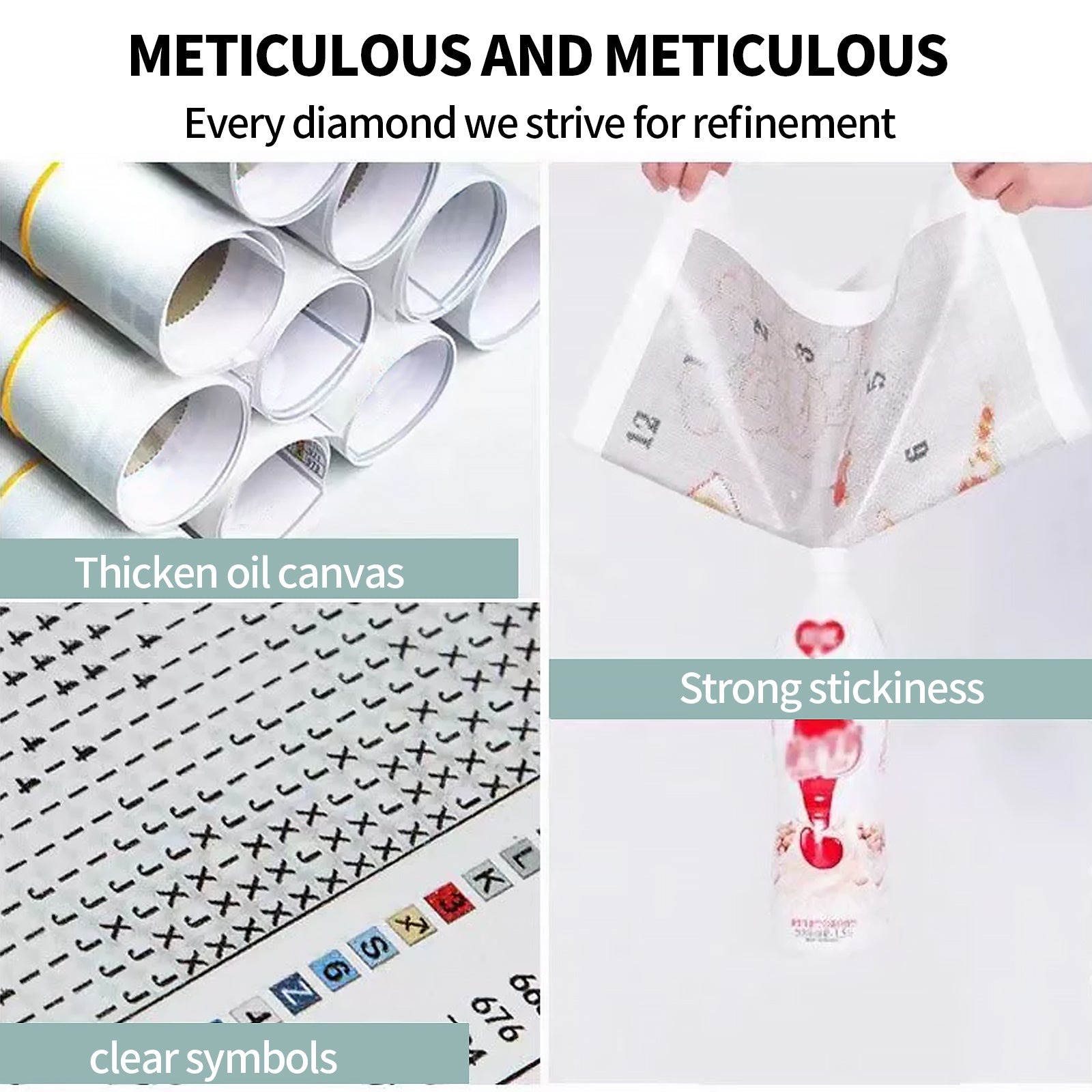 2PCS 5D Diamond Painting Kits Diamond Glue Art Kit Paint for Adults Kids DIY Gift 40x30cm 5