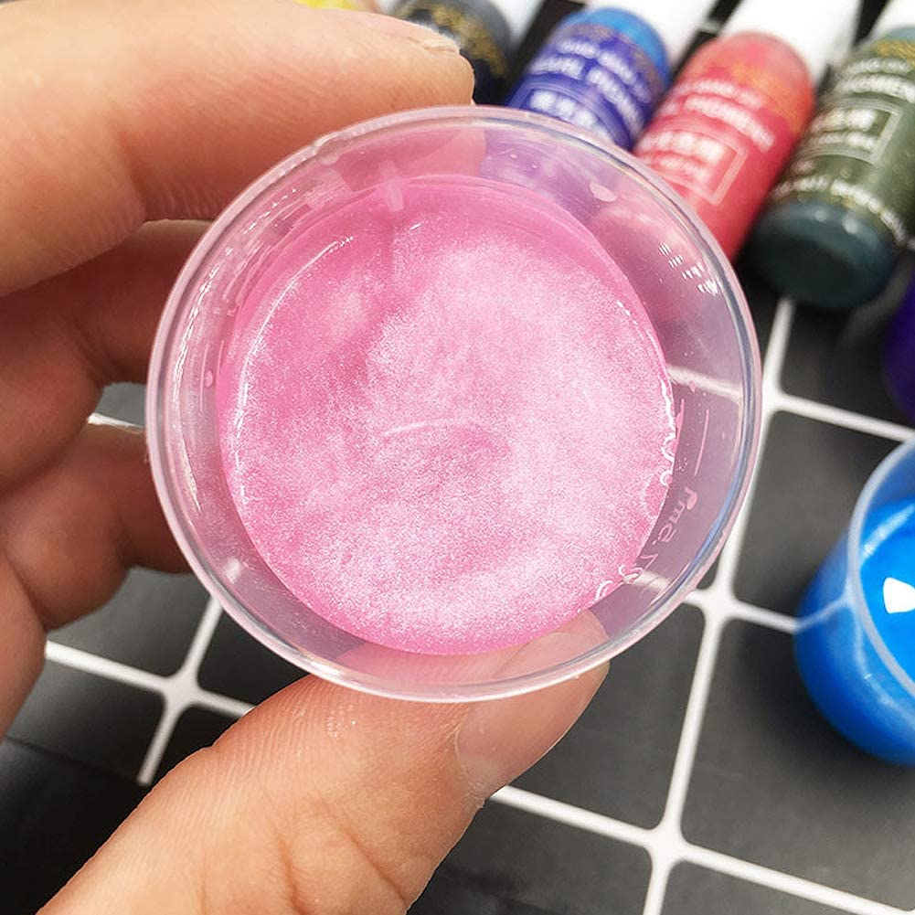 24PcS Resin Liquid Pigment Colorant Pearl Coloring Dye Epoxy Resin Colorant DIY 7