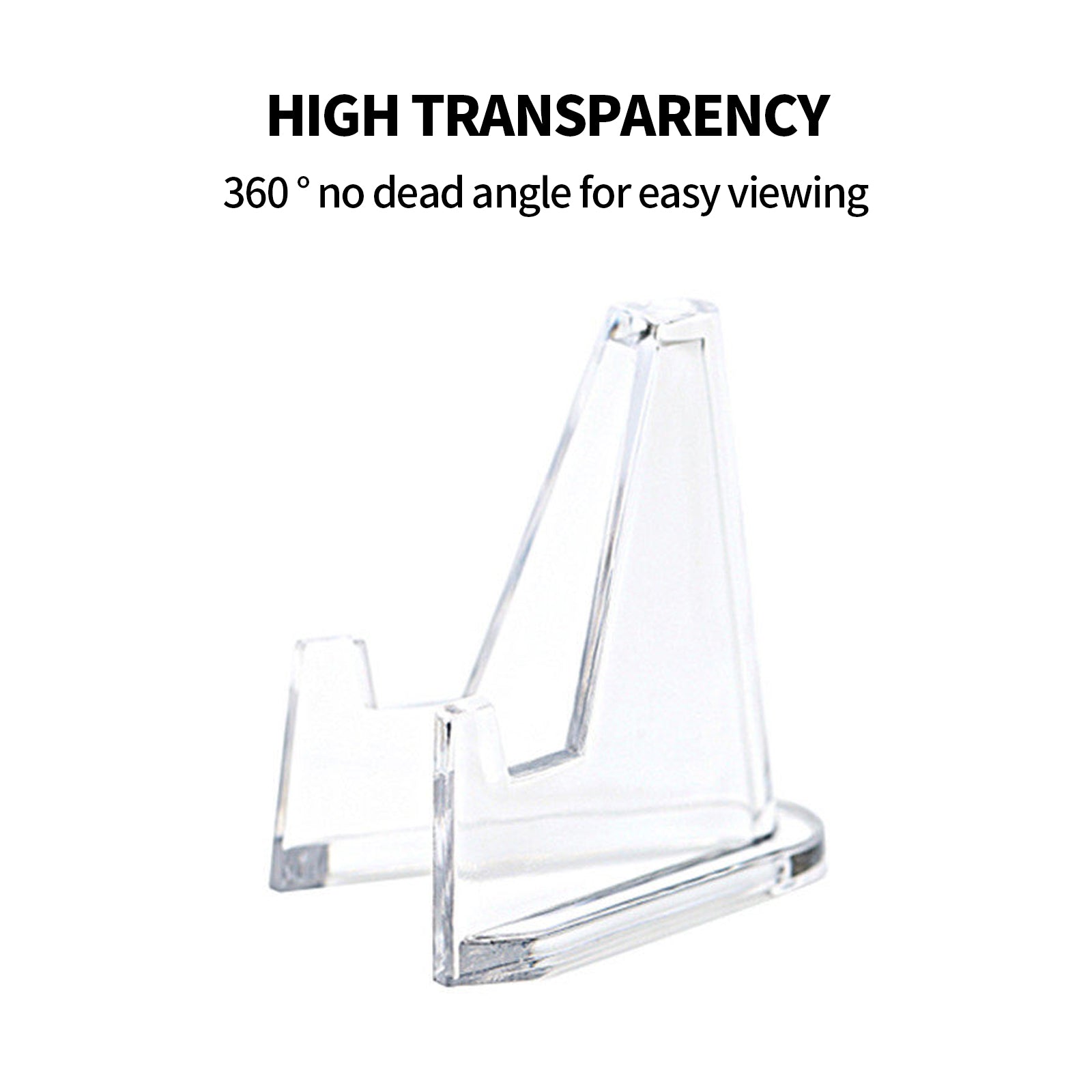 12pcs L Acrylic Clear Stand for Trading Card PSA Pokemon Card Holders Stand 3
