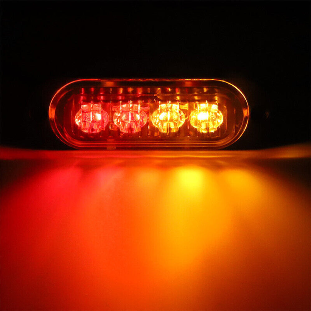 10x LED Clearance Lights Side Marker Lamp Red Amber Truck Trailer Caravan Lorry 4