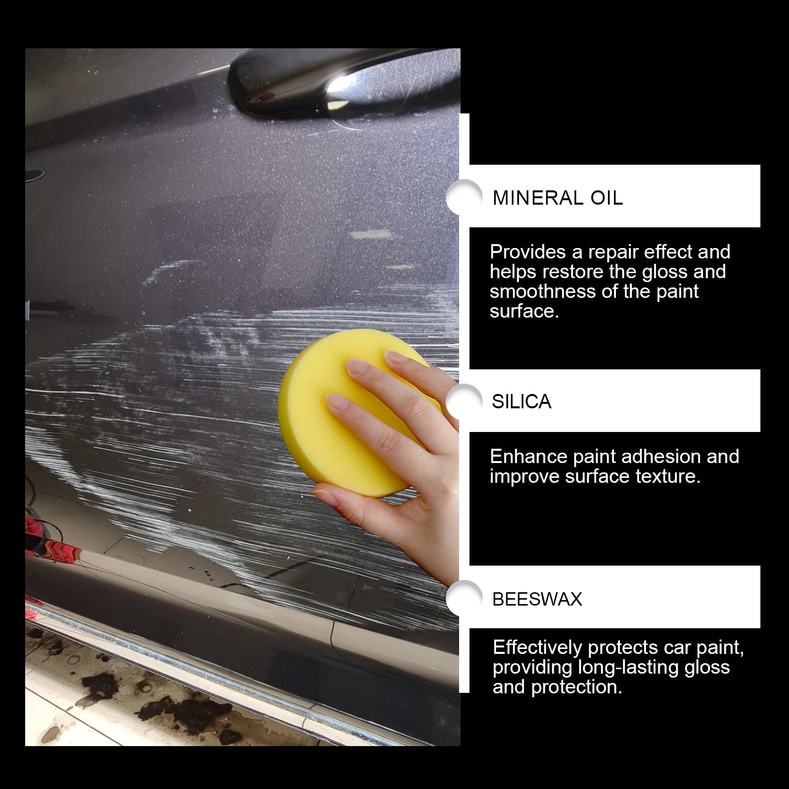 cratches Remover, Paint Cleaning Decontamination Wax Scratch Retreading Paste Repair Car Wax 4