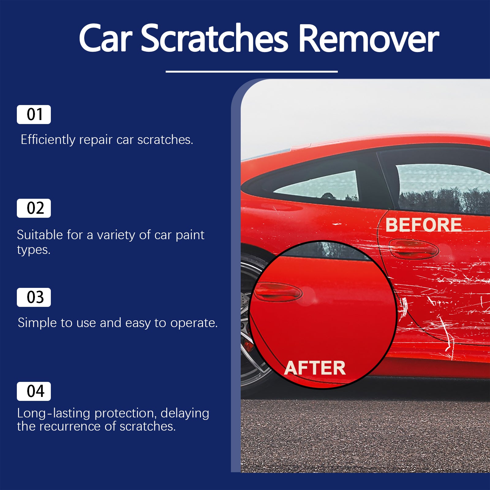Car Scratch body waxing Varnish Scratch polishing wax Repair car wax abrasive 5