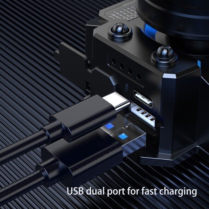 900000LM LED Headlamp Rechargeable Headlight Zoomable Head Torch Lamp Flashlight 12