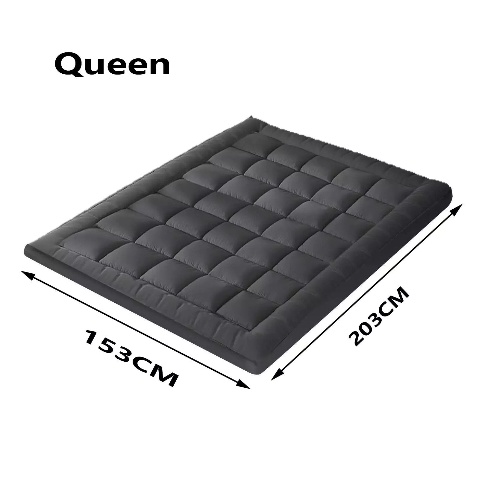 5CM Bedding Luxury Pillowtop Mattress Topper Mat Pad Antibacterial and dust mite-resistant Queen:153*203cm 3