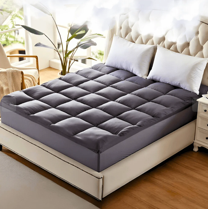 5CM Bedding Luxury Pillowtop Mattress Topper Mat Pad Antibacterial and dust mite-resistant King:183*203cm 8