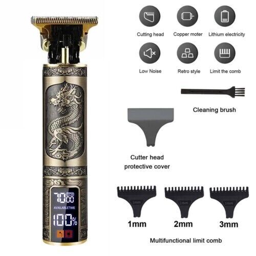 Professional Mens Hair Clippers Shaver Trimmers Machine Cordless Beard Electric 5