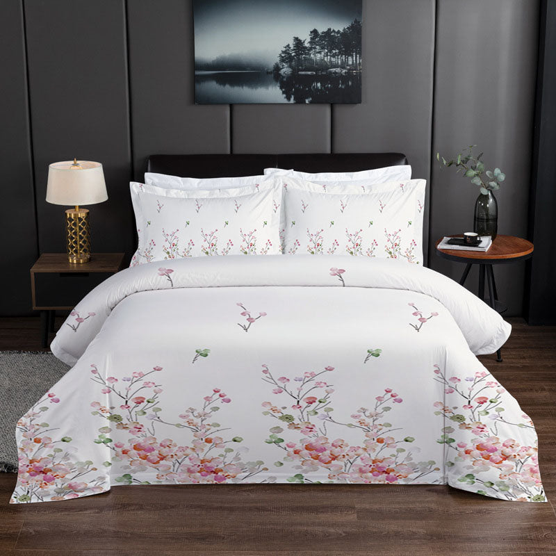 Home Textile Four Piece Set Three Piece Set Bedding Flower Series Kingsize 5