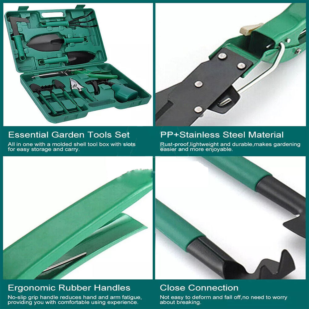 Shovel Harrow Potted Flower Gardening Tools Gift Kit Glove Garden Tool 10Pcs/Set 3