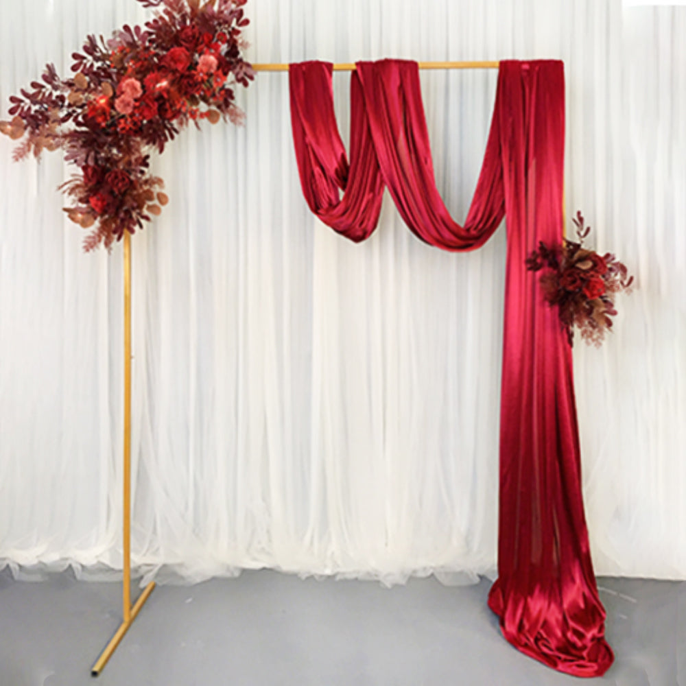 Wedding Arch Gold Square Backdrop Flower Display Stand Background 2.2M 5