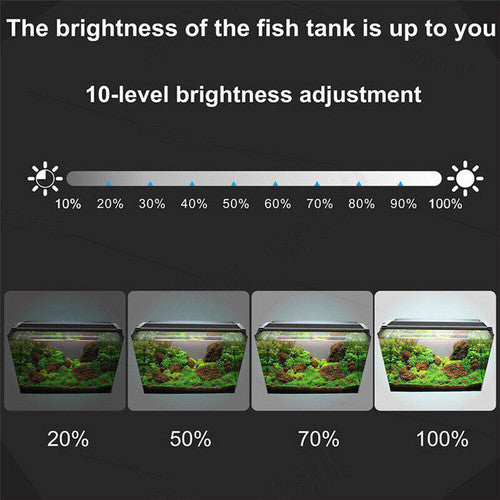 2Sets LED Light 40cm Full Spectrum Aquarium Lighting Aqua Plant Fish Tank Lamp 15W 8