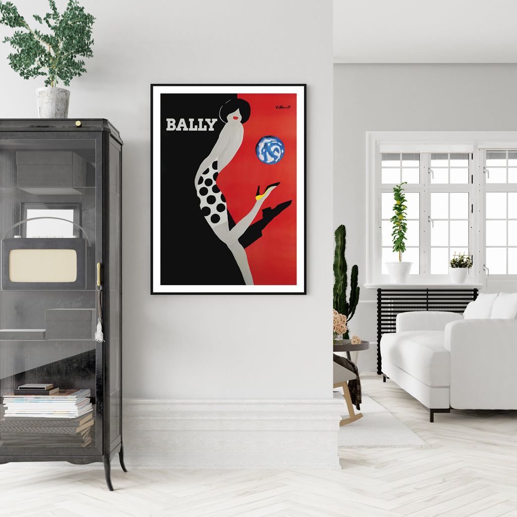 Wall Art 70cmx100cm Fashion Bally Black Frame Canvas 3