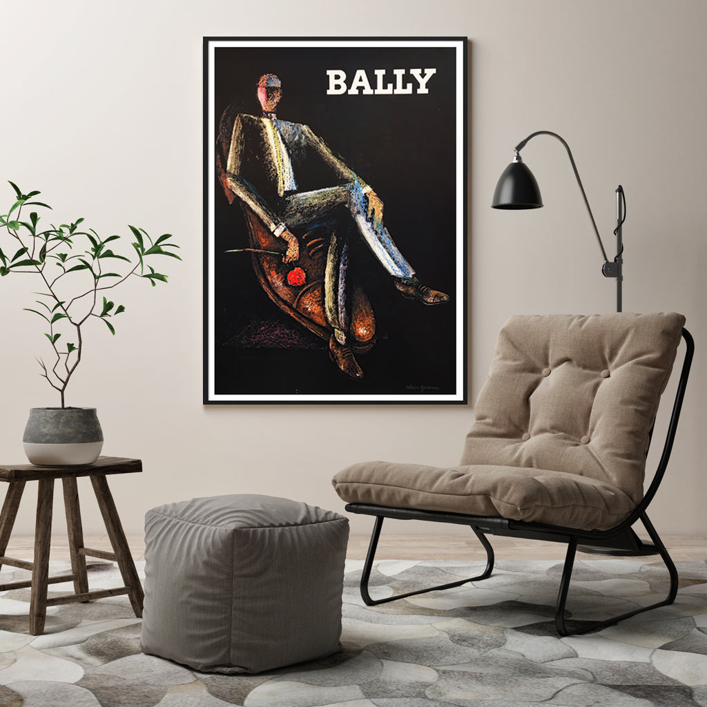 Wall Art 50cmx70cm Bally Man & Woman 2 Sets Black Frame Canvas 4