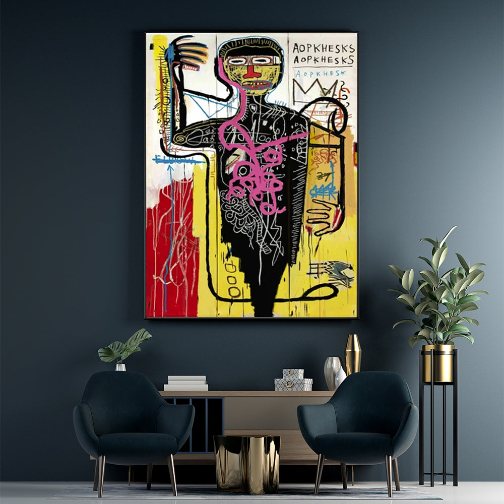 Wall Art 60cmx90cm Versus Medici Black Frame Canvas 4