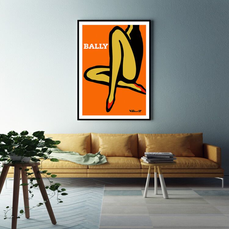 Wall Art 60cmx90cm Orange Legs Black Frame Canvas 4