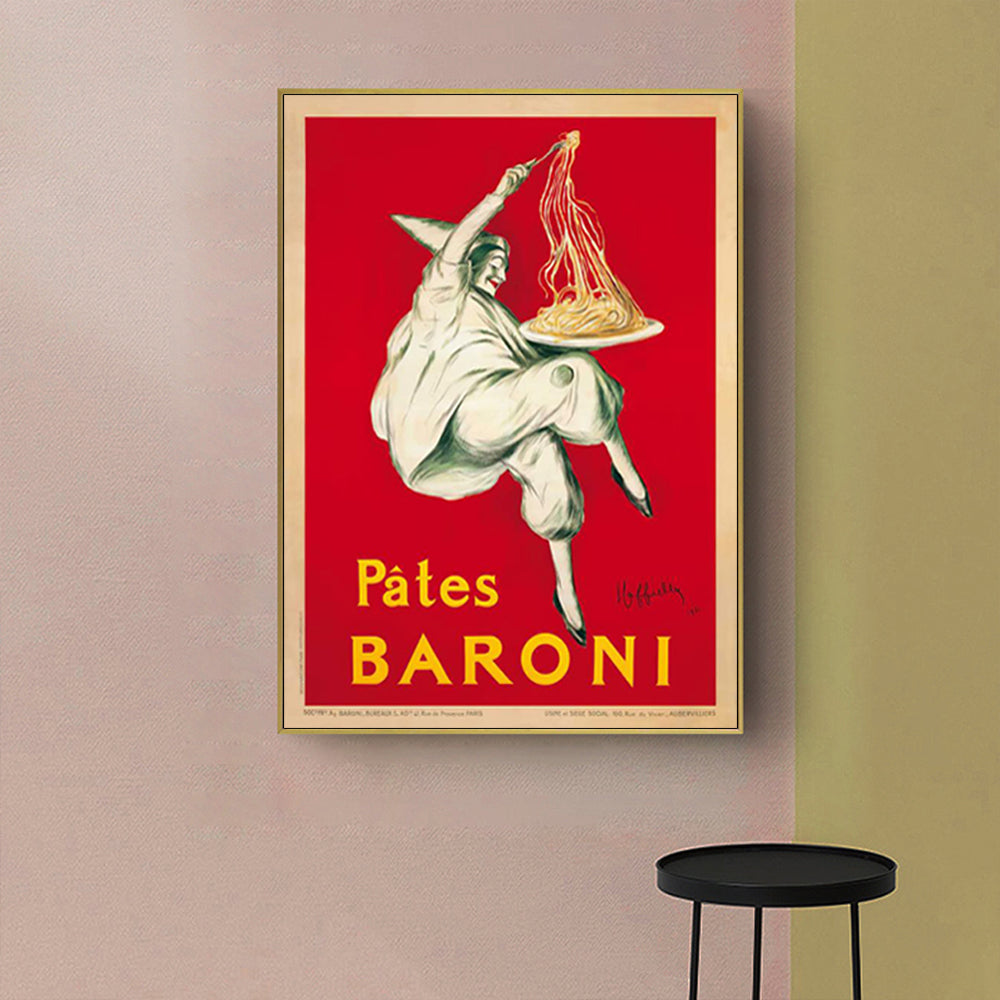 Wall Art 40cmx60cm Pates Baroni Pasta Gold Frame Canvas 3