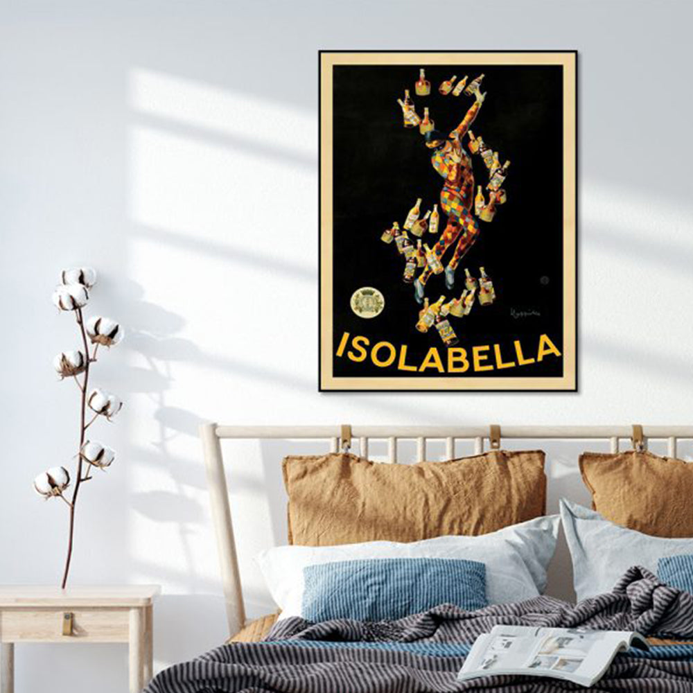 Wall Art 70cmx100cm Isolabella Black Frame Canvas 3