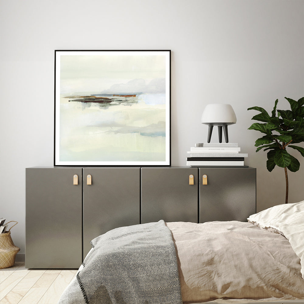 Wall Art 100cmx100cm Atmospheric Edge Black Frame Canvas 3