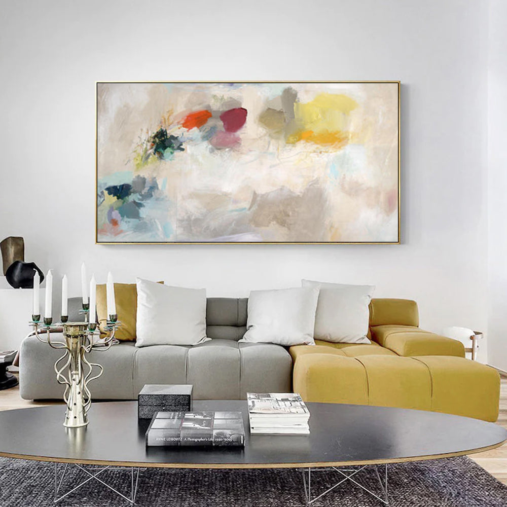 Wall Art 60cmx120cm Abstract Crystal Gold Frame Canvas 3