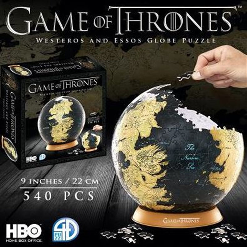 Game of Thrones Globe 9" Globe Puzzle