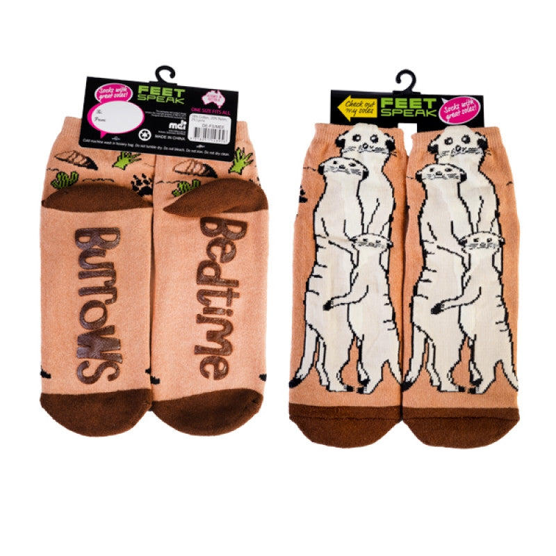 Feet Speak Socks Meerkat