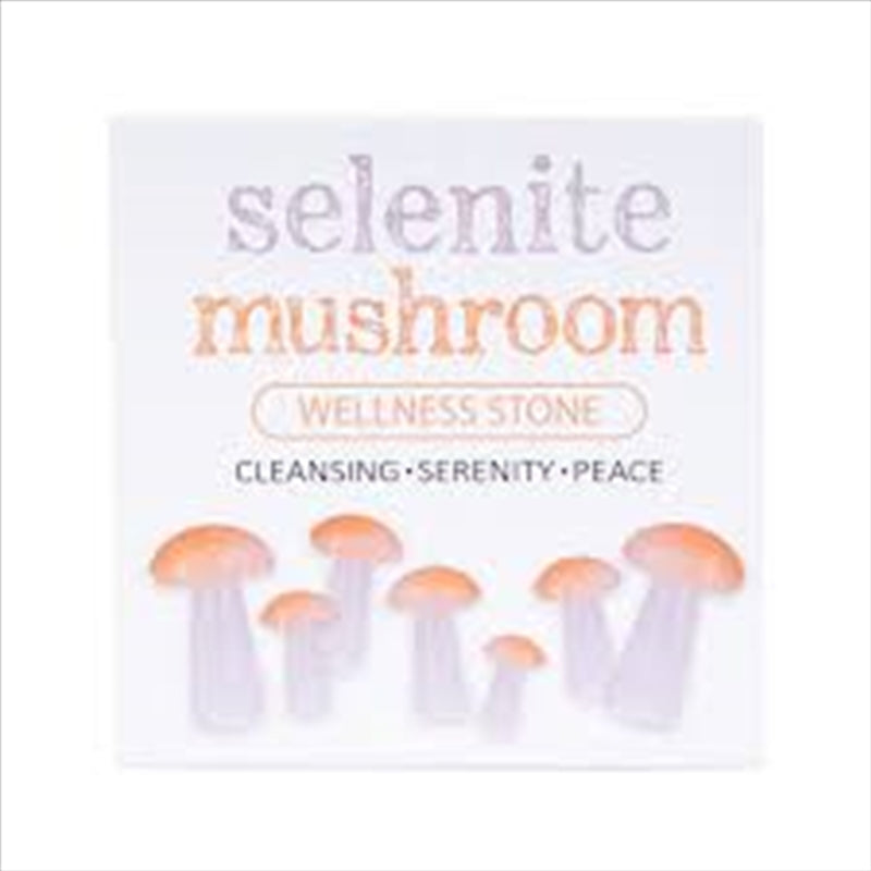 Gemstone Selenite Mushroom