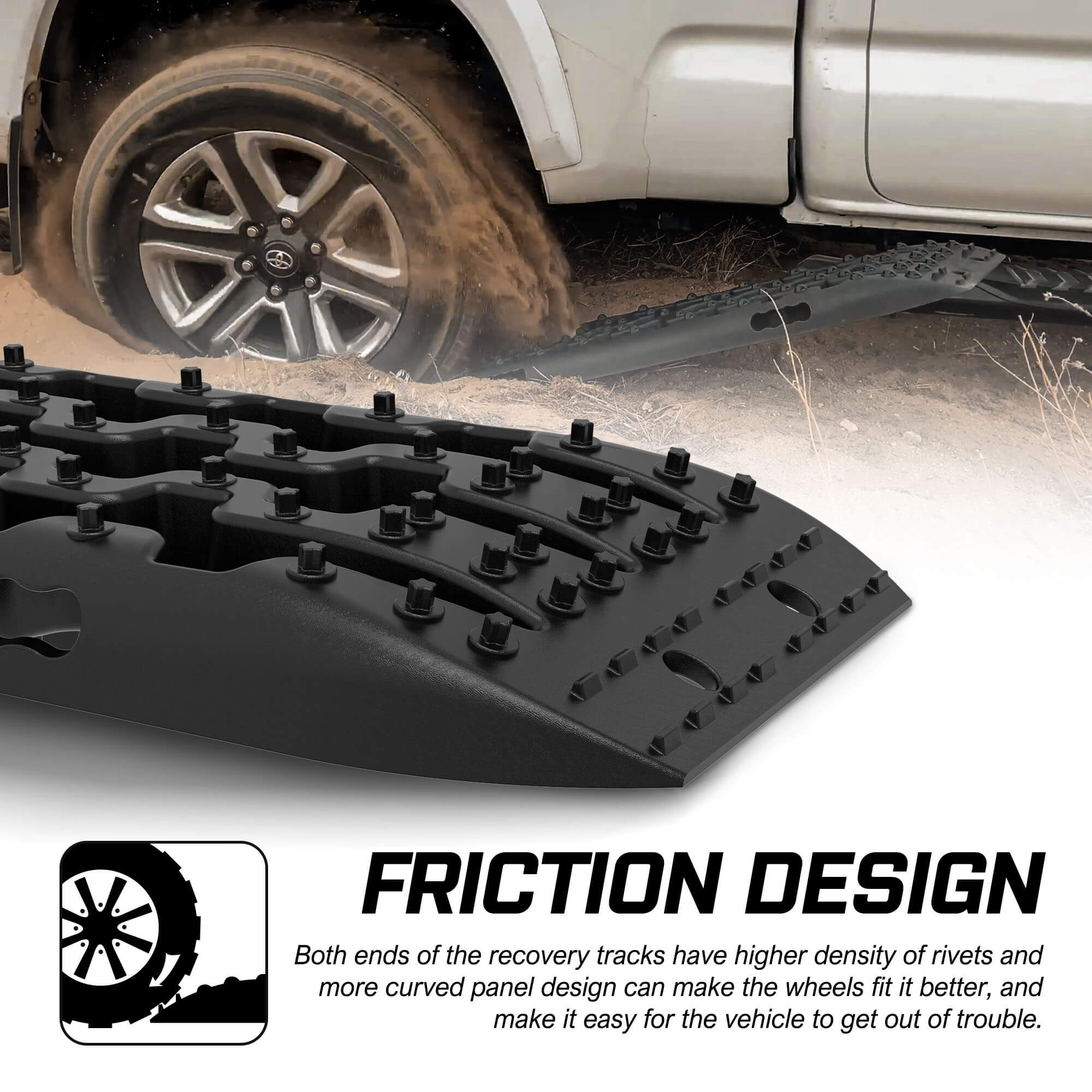 X-BULL Recovery Tracks Boards 10T 4PCS Snow Mud Essential Car Vehicle 4WD Carry Bag 8