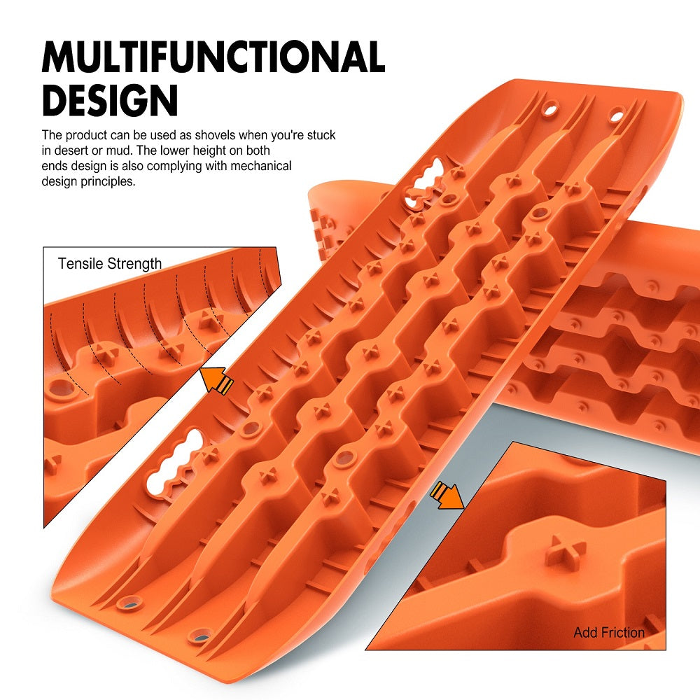 X-BULL KIT1 Recovery track Board Traction Sand trucks strap mounting 4x4 Sand Snow Car 6