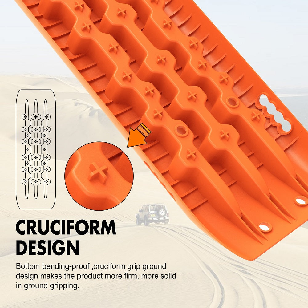 X-BULL KIT1 Recovery track Board Traction Sand trucks strap mounting 4x4 Sand Snow Car 7