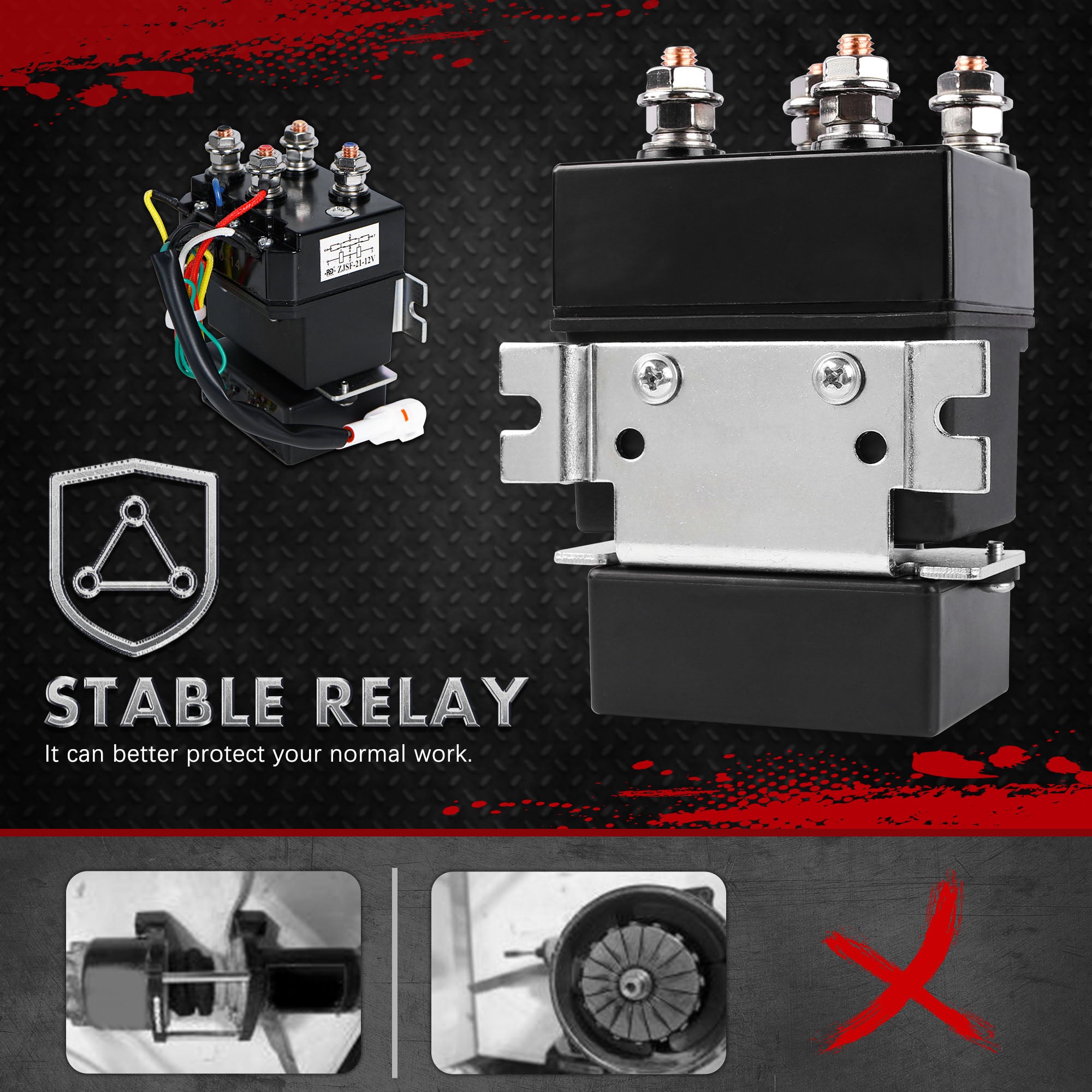 X-BULL Electric Winch 12V 5000LBS Wireless 15.2M Steel Cable ATV UTV 4WD Boat 5