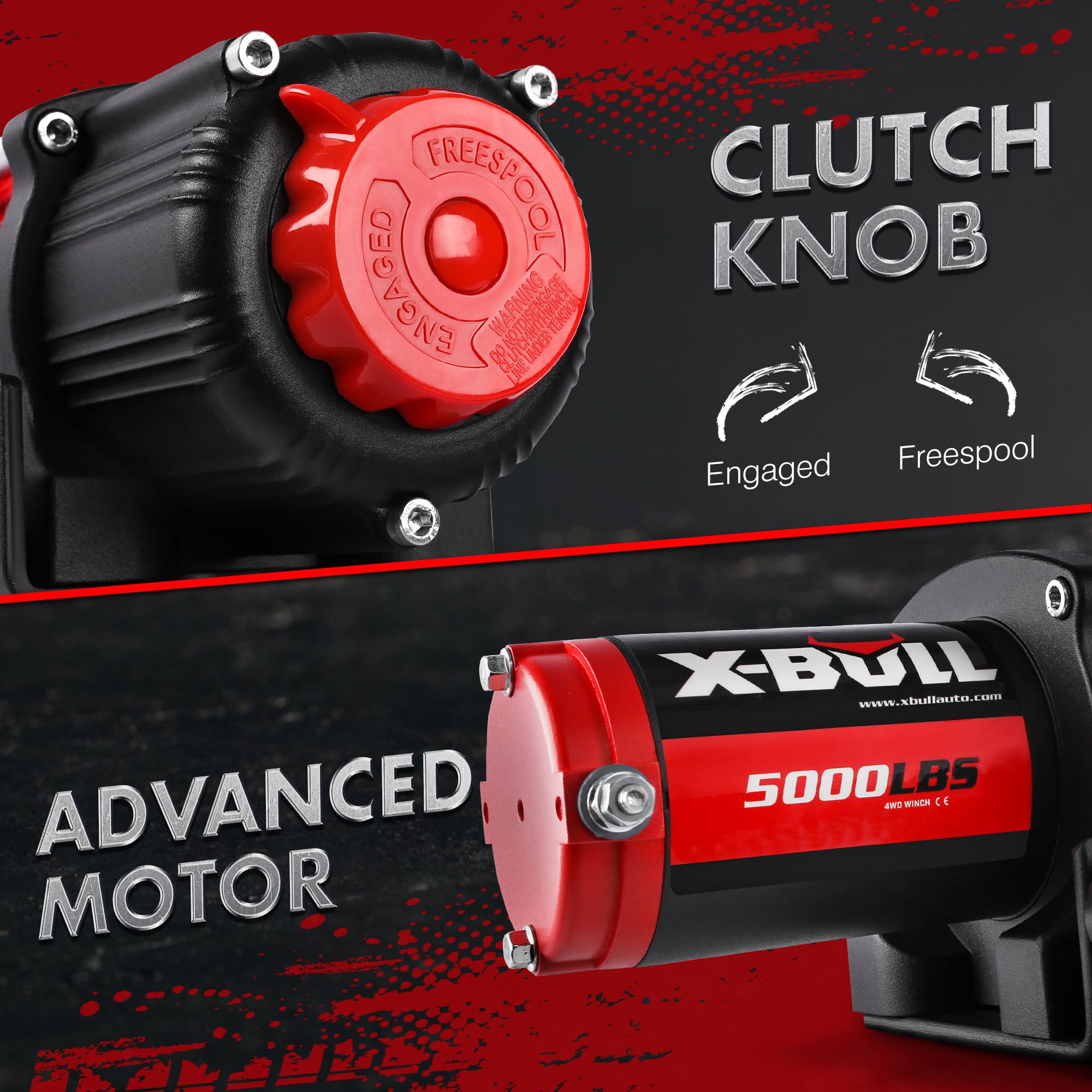 X-BULL Electric Winch 12V 5000LBS Wireless Steel Cable ATV Boat With 13M Synthetic Rope 4