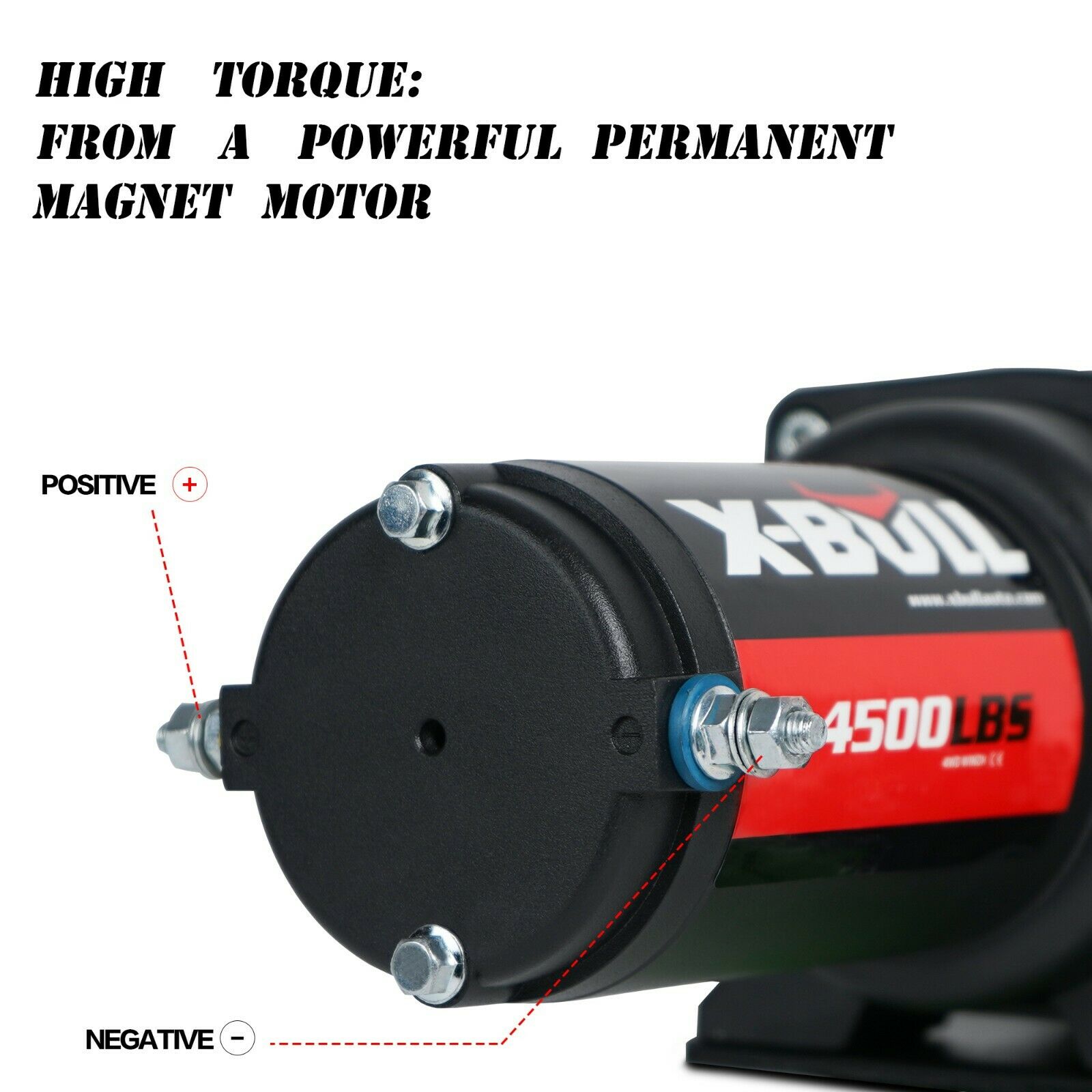 X-BULL Electric Winch 4500LBS/2041KG Steel Cable Wireless Remote Boat ATV 4WD 6