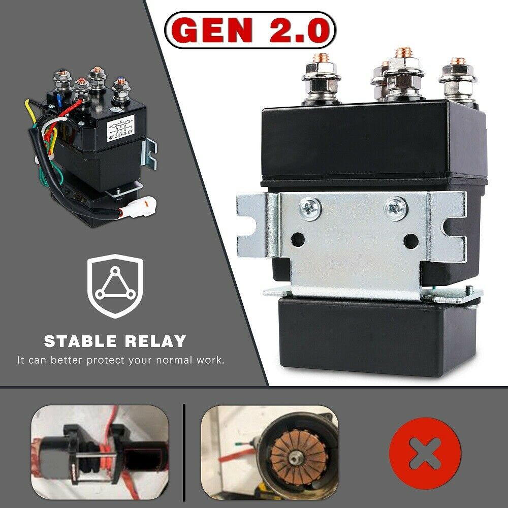 X-BULL Electric Winch 12v Synthetic Rope 4500LBS Wireless Remote ATV UTV 2041KG 4