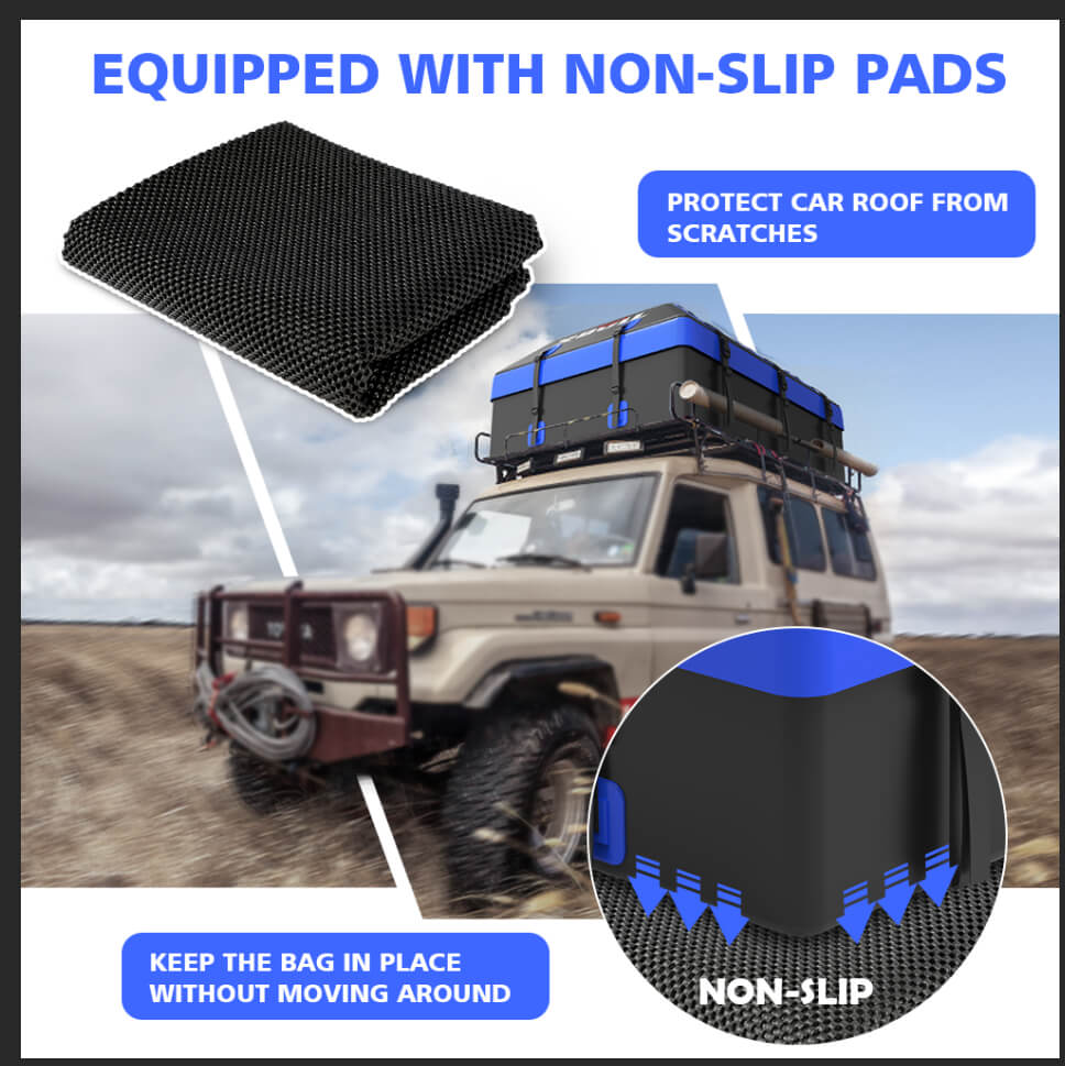 X-BULL Waterproof Car Roof Cargo Bag 595L Top Rack Carrier Luggage Storage Cube 6