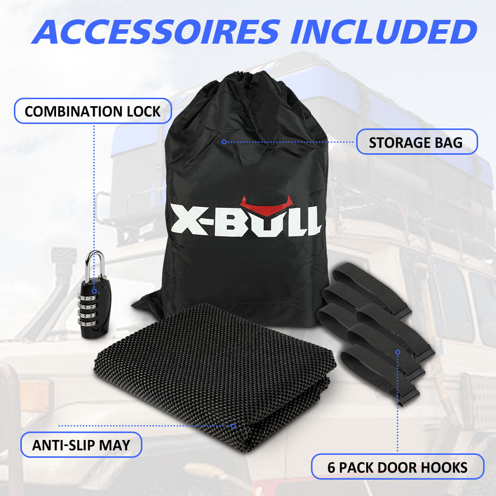 X-BULL Waterproof Car Roof Cargo Bag 595L Top Rack Carrier Luggage Storage Cube 9