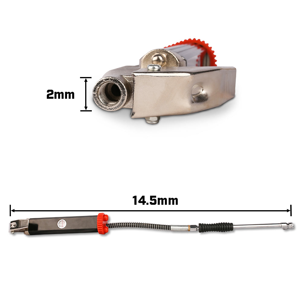 X-BULL Tyre Inflator with Pressure Gauge Heavy Duty Aluminium Die Cast Body 160PSI 3