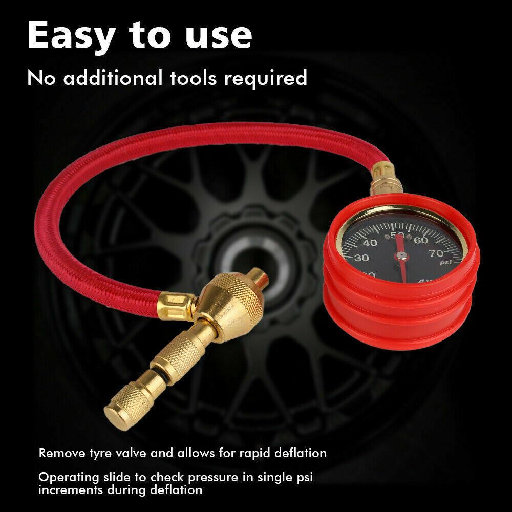 X-BULL Tyre Deflator Tire Air Deflators Rapid With Pressure Gauge Valve Tool 4WD 5