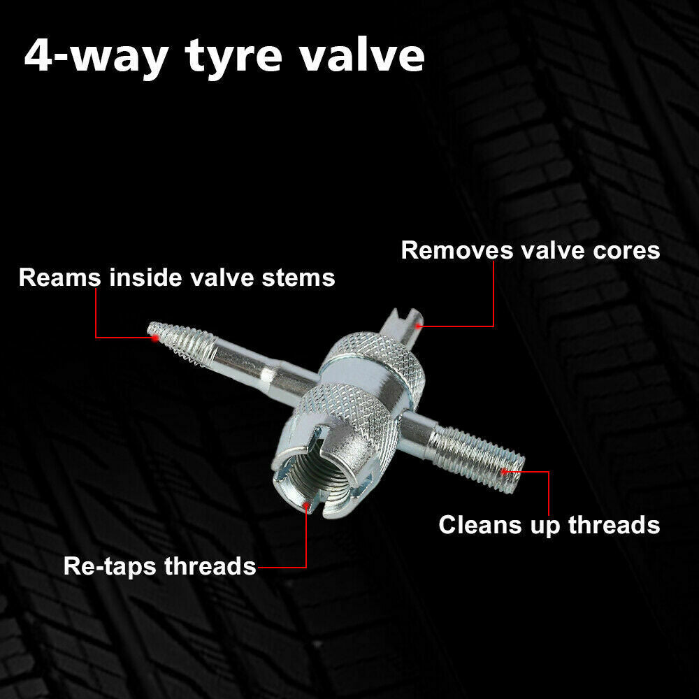 X-BULL Tyre Deflator Tire Air Deflators Rapid With Pressure Gauge Valve Tool 4WD 7