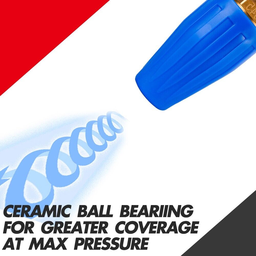 X-BULL Pressure Washer Turbo Nozzle Head 4000PSI High Cleaner 1/4BSP 5