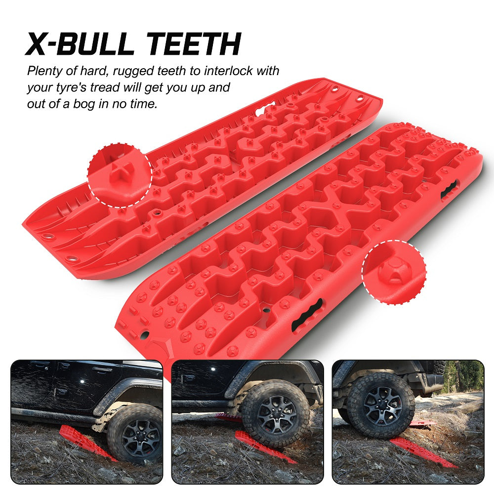 X-BULL Recovery tracks Sand tracks KIT Carry bag mounting pin Sand/Snow/Mud 10T 4WD-red Gen3.0 5