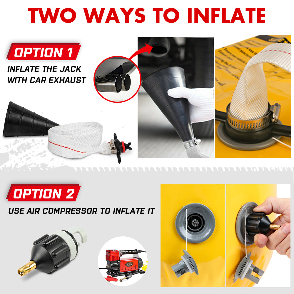 X-BULL Exhaust Jack Recovery Jack Air Bag Multi Layer Truck Rescue Kit 4x4 4WD 10 Units 6