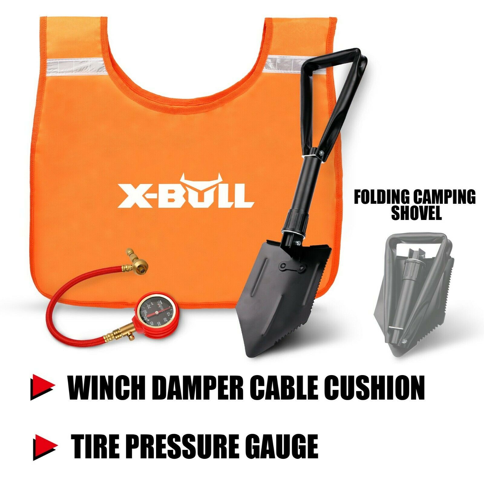 X-BULL Winch Recovery Kit Recovery tracks /Snatch Strap Off Road 4WD 7