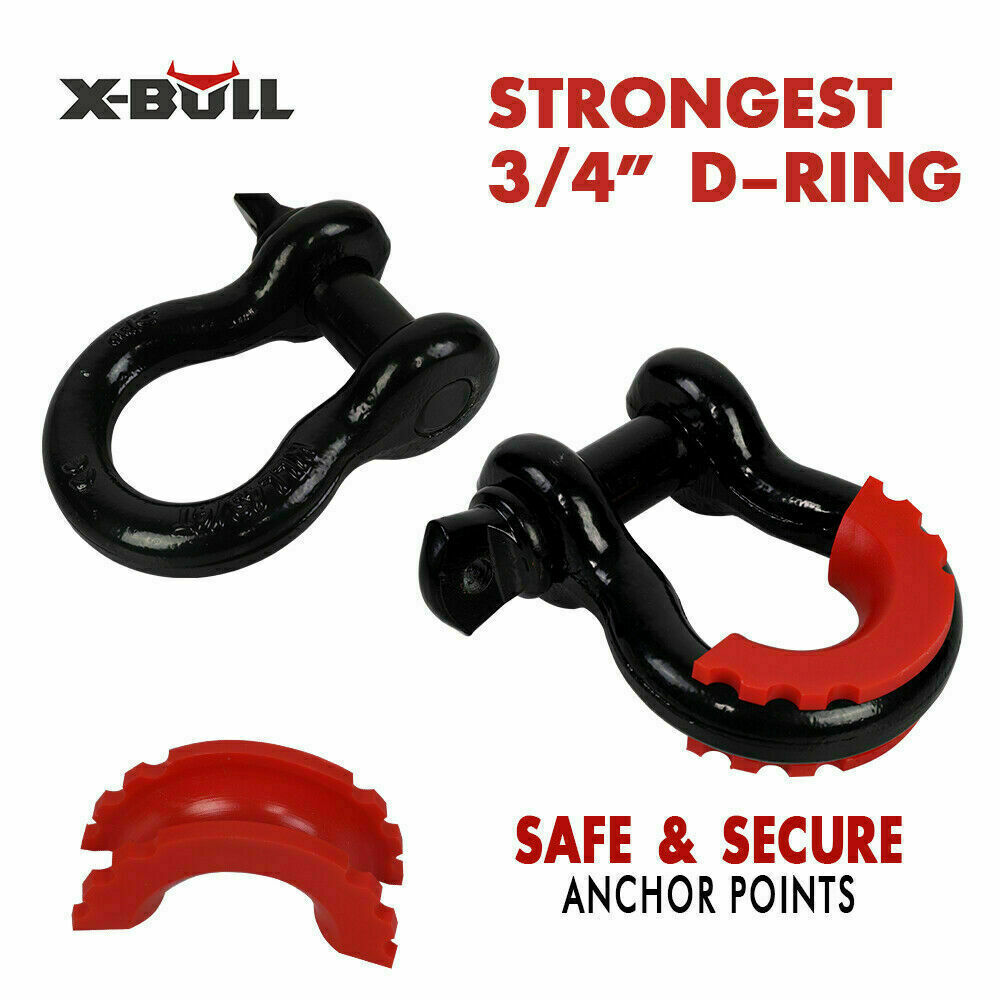 X-BULL Winch Recovery Kit 11PCS 4WD 4x4 Pack Off Road Snatch Strap Essential 4