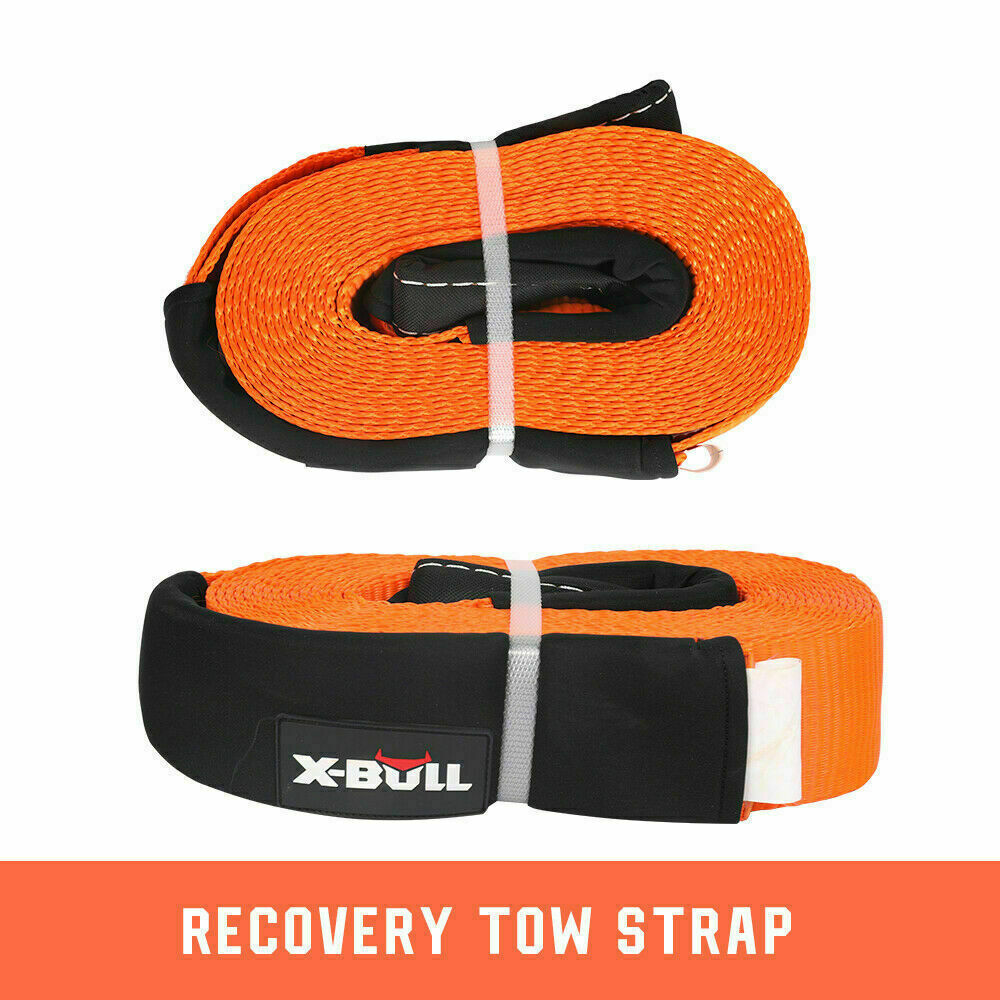X-BULL Winch Recovery Kit 11PCS 4WD 4x4 Pack Off Road Snatch Strap Essential 6