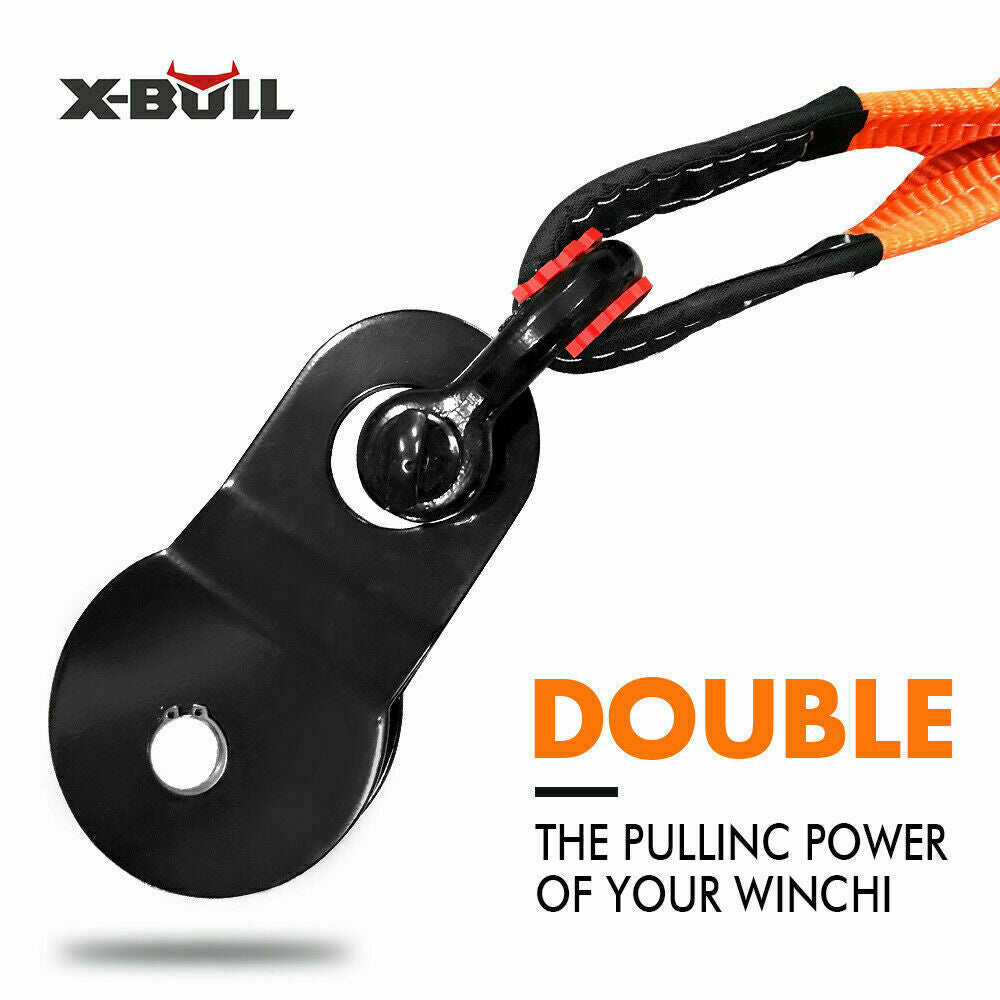 X-BULL Winch Recovery Kit 11PCS 4WD 4x4 Pack Off Road Snatch Strap Essential 3