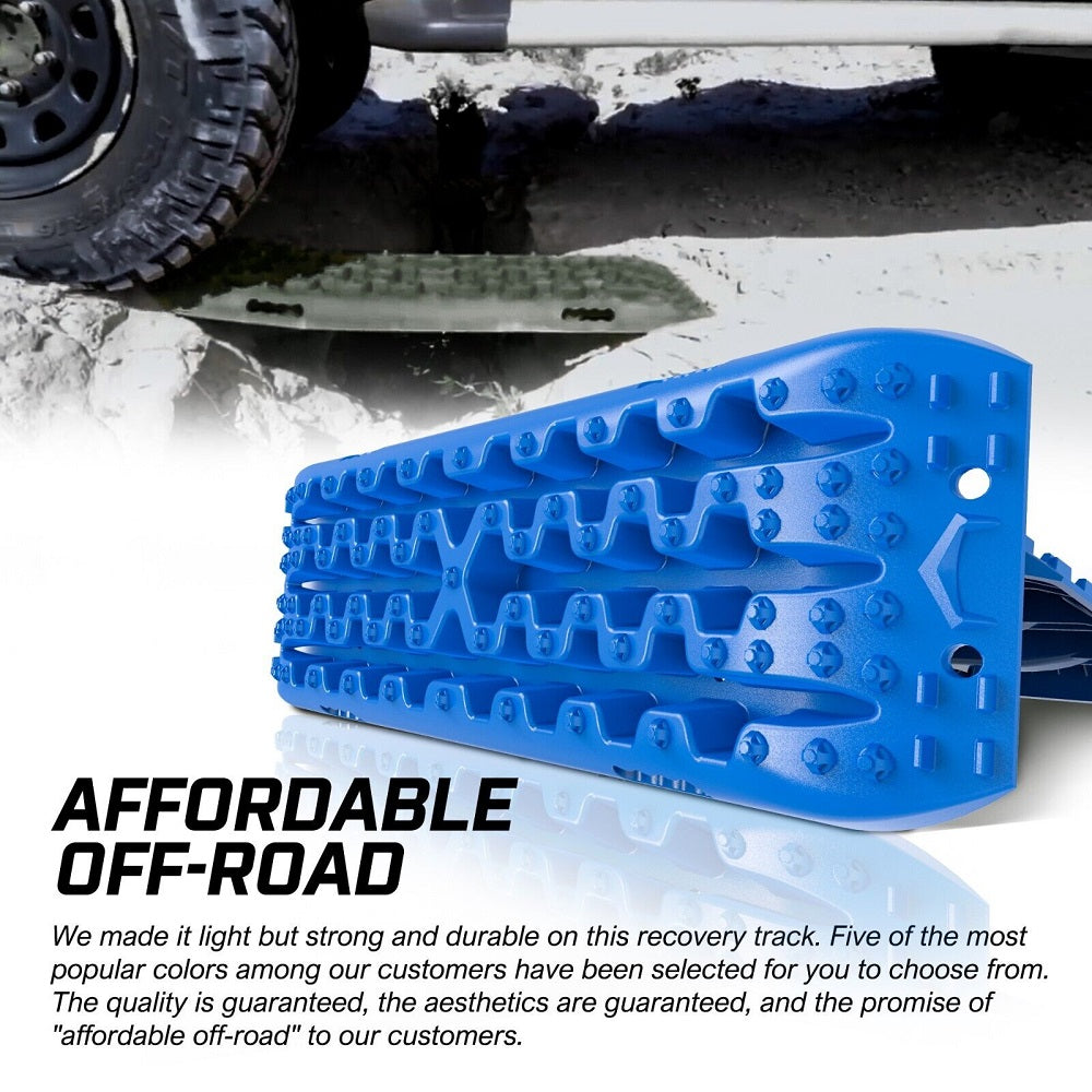 X-BULL Recovery tracks Mud Snow / Sand tracks / Grass 4X4 Caravan 2pairs 4WD Gen 3.0 - Blue 3