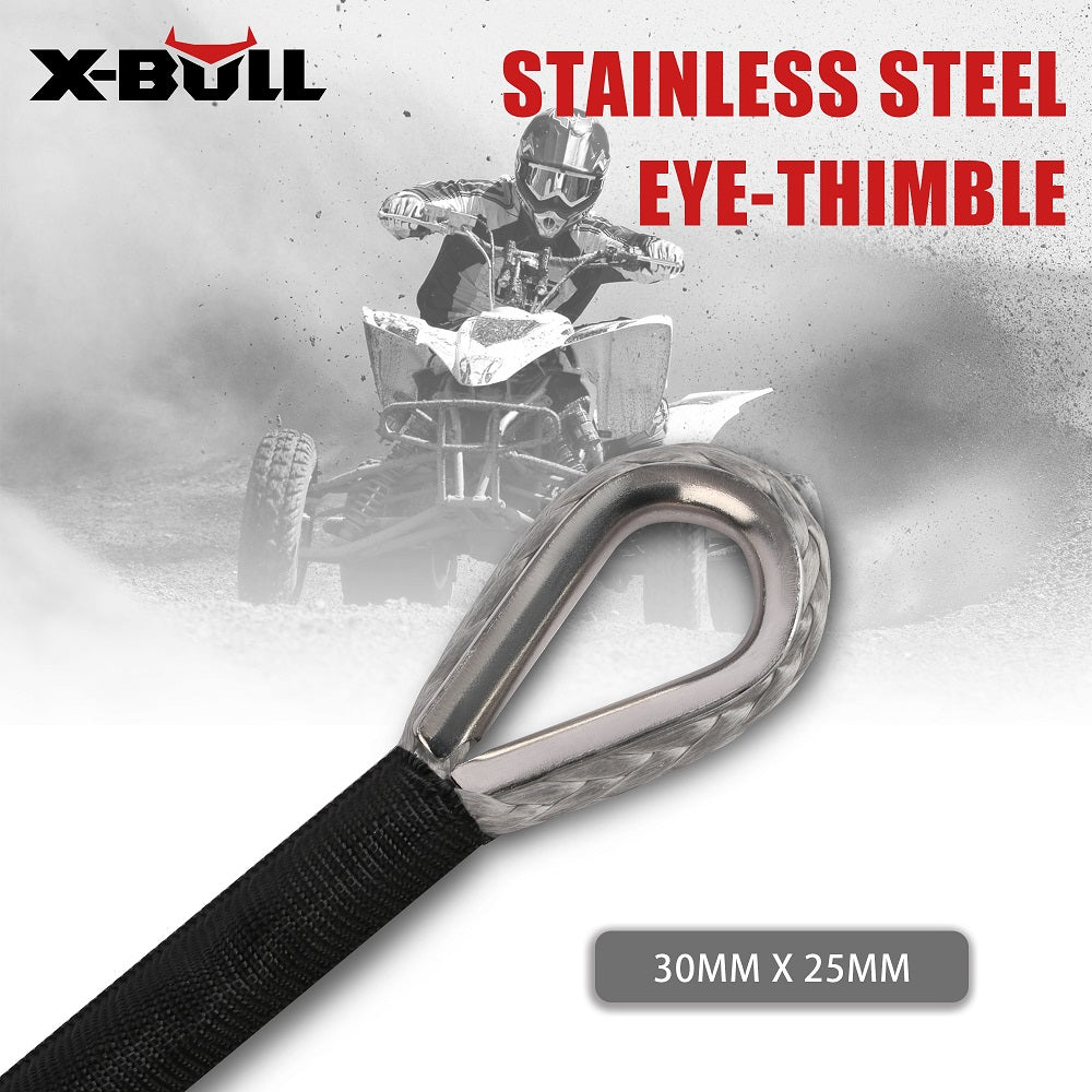 X-BULL Winch Rope 5.5mm x 13m Dyneema Synthetic Rope Tow Recovery Offroad 4wd4x4 3